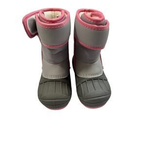 Cat & Jack Toddler Girls Waterproof Winter Boots Pink Gray Size 6 NWOT